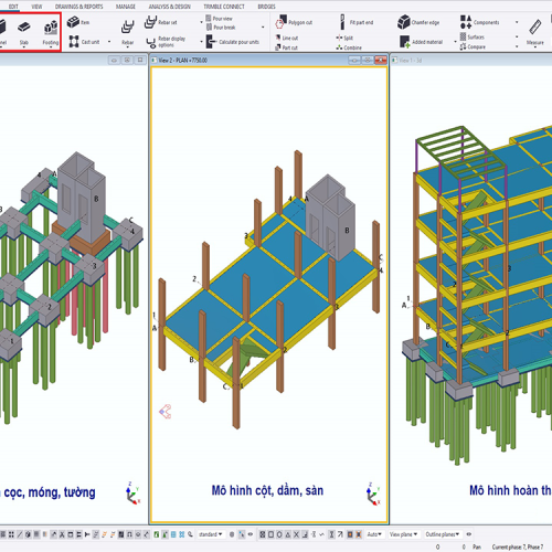Tekla Structures – Kết cấu bê tông cốt thép